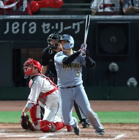 阪神 大山 .263  10本  70打点  6盗塁