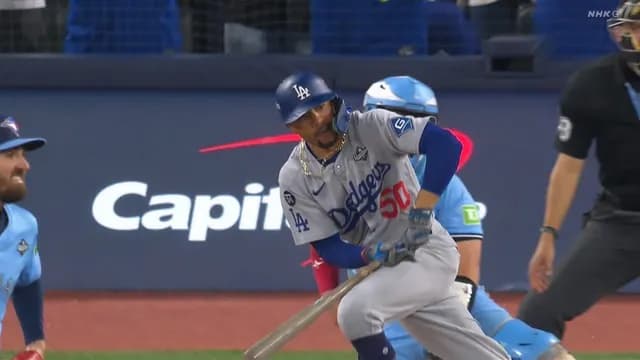 ムーキー・ベッツ、復活！ 2点タイムリーヒット！！