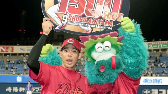 カープ秋山翔吾(37) 打率.254(130-33) 1本 4打点 ※日米通算1827安打