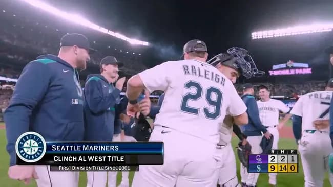 【MLB】マリナーズが24年ぶりの地区優勝　イチロー入団の2001年以来　ローリーは60本塁打に到達