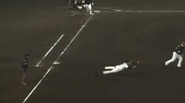 【日本シリーズ第5戦】阪神・大山ファインプレー！！！！！！！！！！！！！！！！！！！！！！！！！