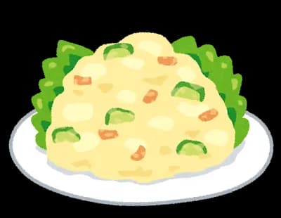 【画像】ポテサラとプリン作って食べるよ！