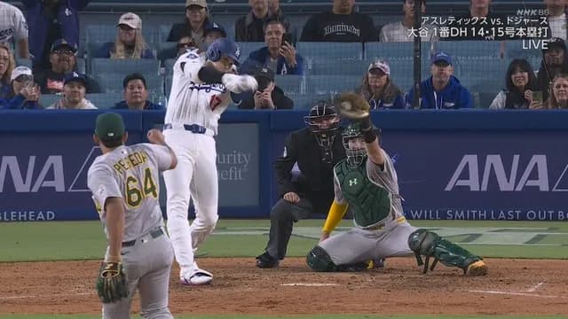 絶好調の大谷、野手相手に空振り三振　40キロ差の緩急に崩されるｗ