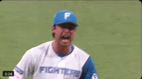 【日本ハム】上原健太が気迫の三振！吠えた姿にファンも感涙「カッコよすぎる」