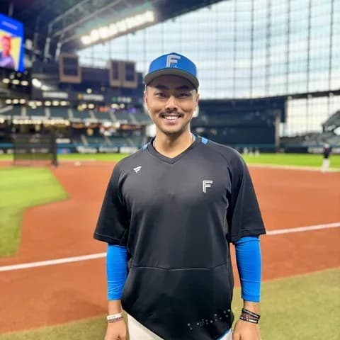 【日本ハム】台湾出身のライル・リン 選手が練習生として秋季キャンプに参加