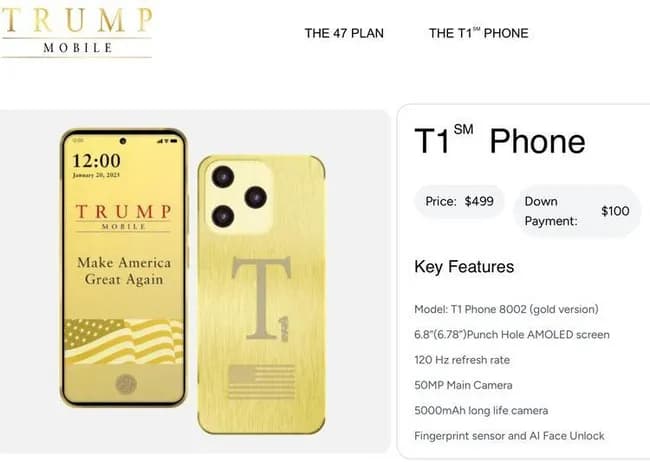 【朗報】トランプ大統領、中国製の「完全米国製スマホ」を発表！！！お値段なんと499ドル！！！