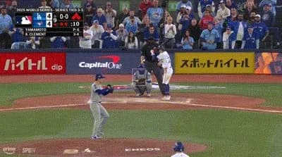 【WS第7戦】ドジャース、前日先発の山本由伸が９回裏１アウト一二塁のピンチで登板し無失点に抑える！！！！！！！！！！！！！！！！！！