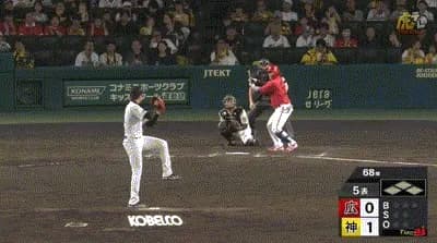 【阪神対広島23回戦】阪神・才木が危険球退場　石原にまさかの頭部死球　甲子園が騒然
