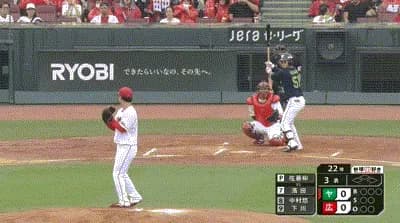 【広島対ヤクルト25回戦】ヤクルト・濱田太貴、広島・佐藤柳之介から第４号先制ソロホームラン！！！！！！！！！！！！！！！