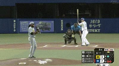 【中日対阪神16回戦】中日、６回裏２アウト二塁から細川成也のタイムリーで１点追加！リードを５点に広げる！！！！！！！！！