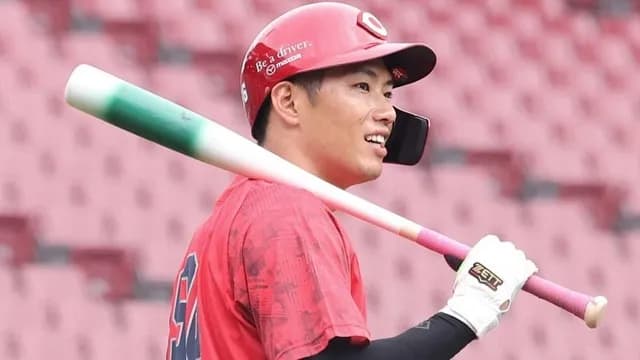カープ中村奨成「勝手に長打が出ている」キャリアハイ5本塁打も長打の意識はなし
