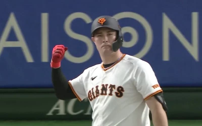 リチャード・勝ち越しのデッドボール！ガッツポーズ！