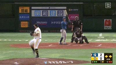 【パCSFinal5回戦】日本ハム、さらに４回表２アウト一三塁から矢澤のタイムリーツーベースでリードを３点に広げる！！！！！！！！！！！