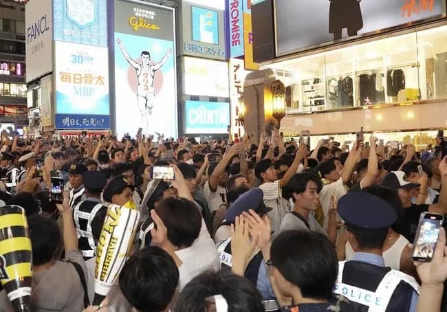 阪神“Xデー”　大阪府警が厳戒態勢　「道頓堀川への飛び込み」防ぐため最大1000人の警備員投入