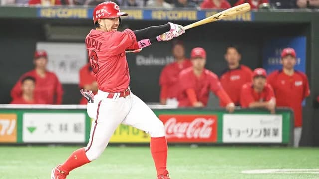 カープ菊池涼介、巨人森田から4号ホームラン！通算135号到達！！