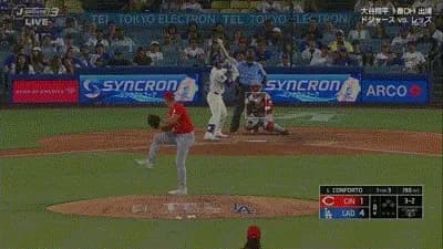 ドジャース・コンフォート、第１０号ソロホームラン！リードを４点に広げる！！！！！！！！！！！！！！！！