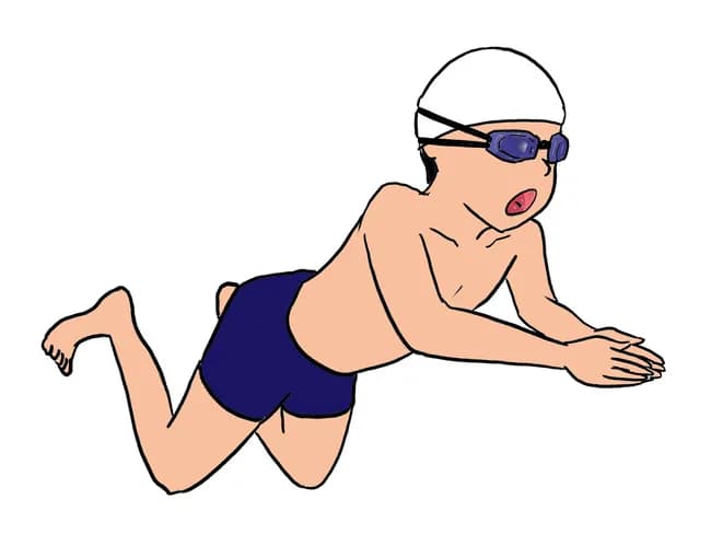 【悲報】平泳ぎ、うまく泳げない