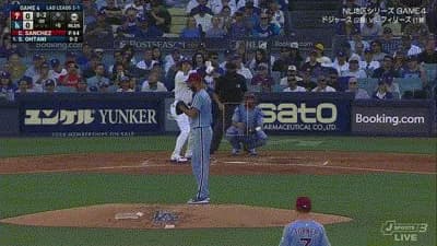 大谷翔平が３打席目まで快音なしでついに地区Ｓ打率は・０５９に　