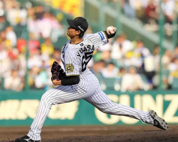 【阪神】湯浅京己が甲子園に帰ってきた！23年日本シリーズ以来548日ぶり　球場中から大歓声