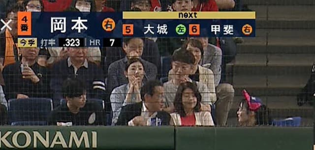 岸田前首相、東京ドームで試合観戦　売り子からビール買ってて草
