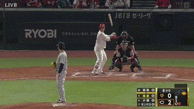 【広島対巨人8回戦】巨人・高梨、８回１アウト一塁から登板するもボーク→タイムリーツーベースで失点…