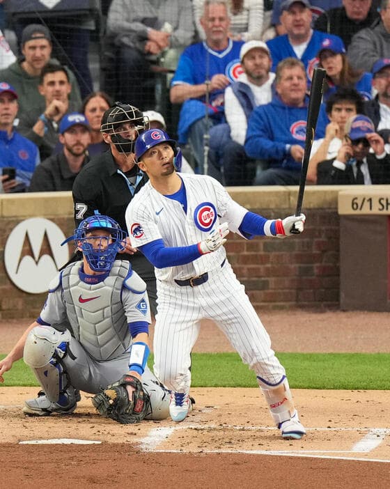 【MLB】カブス・鈴木誠也　ドジャース戦スタメン外れる　当初「3番DH」出場予定も右手首に違和感