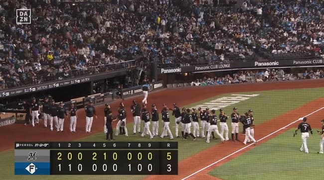 【日本ハム対ロッテ5回戦】ロッテが５－３で日本ハムに勝利し２カード連続勝ち越し！１日で５割復帰！角中今季１号先制２ラン！田中晴２勝目！日本ハムは２カード連続負け越し