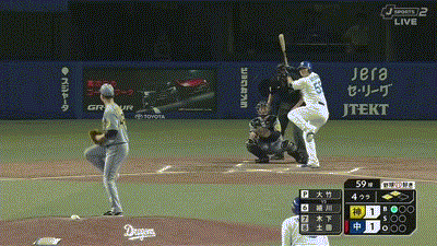 【中日対阪神5回戦】中日、4回裏無死二三塁から細川成也のショートへのタイムリー内野安打で勝ち越し！！！！！