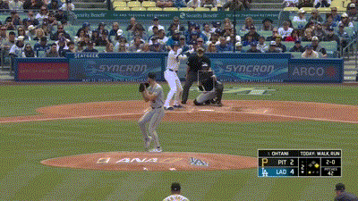 大谷翔平、第二打席で二試合連続安打となるツーベースヒット！！！！！！！！！！！