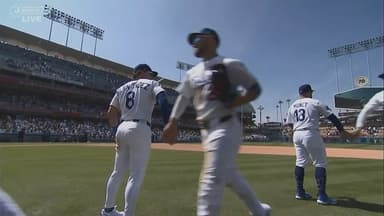 ドジャースが連日の大量２桁得点でマーリンズをスイープ　大谷翔平は第５打席に中越え三塁打