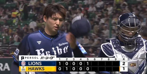 西武・武内夏暉、5回1失点で今季初勝利「スピードもコントロールも課題」