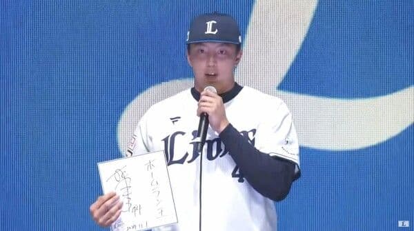 西武ドラ４林冠臣、プロ初ホームラン！