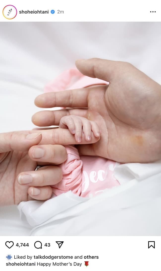 【画像】大谷翔平の娘、なんか小さい...