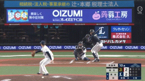 オリックス・若月、延長10回勝ち越しホームランｗｗｗｗｗｗｗｗｗｗ