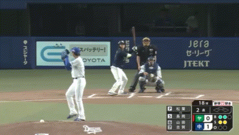 ヤクルト・長岡、古傷か？肉離れか？打った直後に走れず抱えられて引き下がる