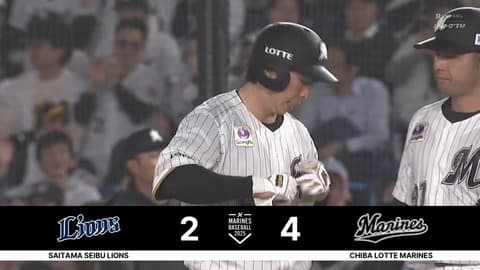 ロッテ打線爆発！タイムリー3本犠牲フライ1本で一気に逆転！！