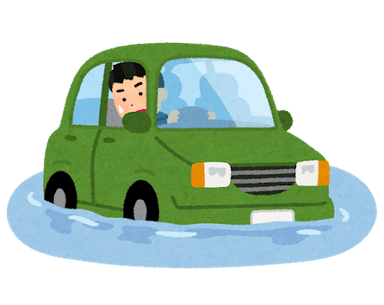 京都 下京区の国道1号 地中からの大量の水で冠水し交通規制