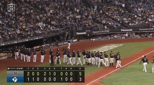 【日本ハム対ロッテ5回戦】ロッテが5-3で日本ハムに勝利し2カード連続勝ち越し!1日で5割復帰!角中今季1号先制2ラン!田中晴2勝目!日本ハムは2カード連続負け越し