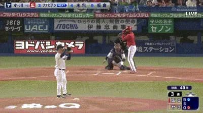 【ヤクルト対広島4回戦】広島・ファビアン、ヤクルト・小川から第3号先制ソロホームラン