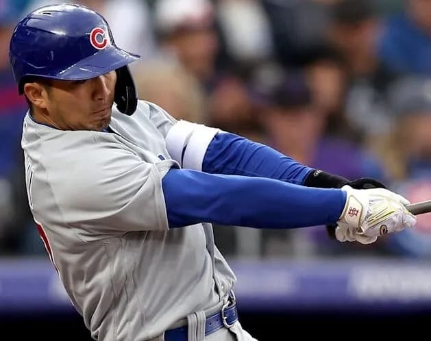 鈴木誠也(10日前のすがた).295 9本 28点 ops.990