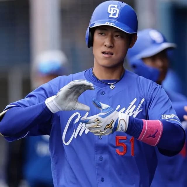 中日・上林誠知 打率.275(17位)本塁打3(9位)打点16(7位)ops.702(16位)