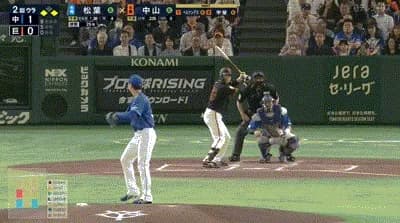 【巨人対中日8回戦】巨人、2回裏無死一三塁から中山礼都の併殺打の間に三塁が生還し同点に追いつく