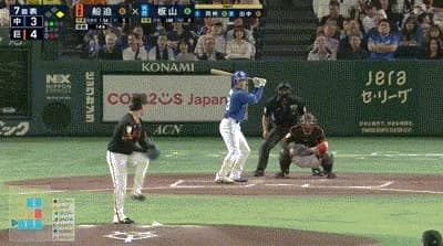 【巨人対中日8回戦】中日代打・板山、巨人・船迫から今季第1号逆転2ランホームラン!巨人は船迫が大炎上…