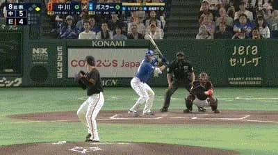 【巨人対中日8回戦】中日・ボスラー、巨人・中川から第2号2ランホームラン!リードを3点に広げる!!!!!!!!!!!!!!