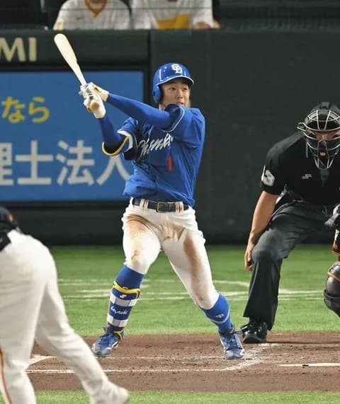 岡林 勇希(中) 率.266(154-41) 本0 点1 盗6 OPS.694