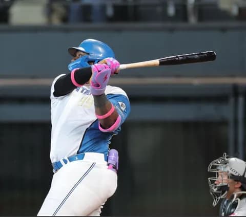 【日本ハム】レイエス 3ボールからの一撃に「オフコース!」「グリーンライトをくれた監督、コーチに感謝」
