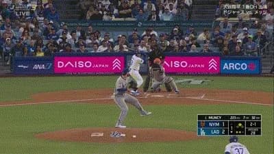 ドジャース・マンシー、第8号2ランホームラン!ドジャースは初回に一挙4点を取り逆転!!!!!!!!!!!!!