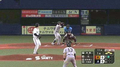 【オリックス対巨人1回戦】巨人、初回無死満塁から丸の併殺打の間に三塁ランナーが生還し先制
