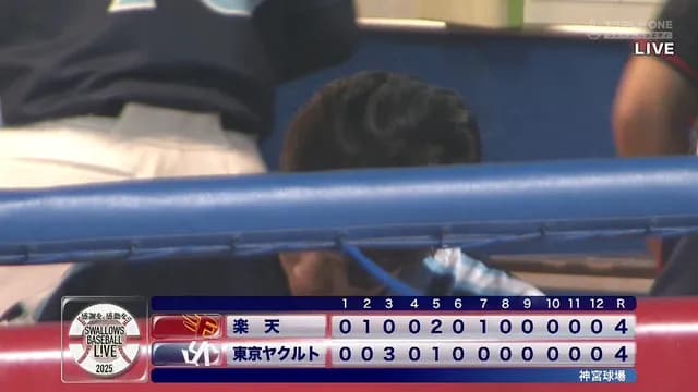 ヤクルトvs楽天、2者連続死球で押し出しサヨナラ未遂(まぁどっちでもええか…)