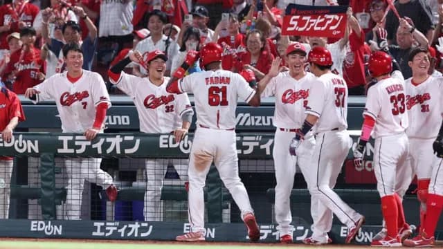 カープファビ7号逆転満塁弾!大盛2安打&5出塁!矢野猛打賞!坂倉タイムリー!高橋昂回跨ぎで4年ぶり勝利!【広島8-4SB/試合結果】